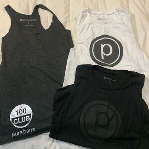 PURE BARRE, small, 3 tank tops set